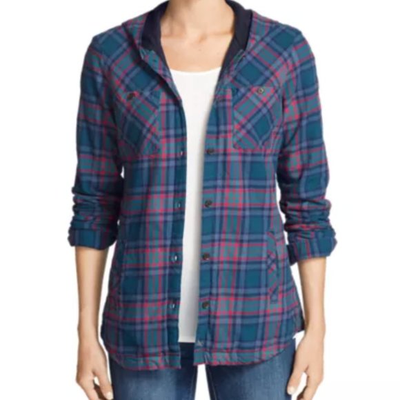 Women's Stine's Favorite Flannel Hooded Shirt Jack - Picture 1 of 2